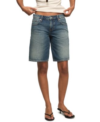 Women's Relaxed Fit Low-Rise Bermuda Shorts