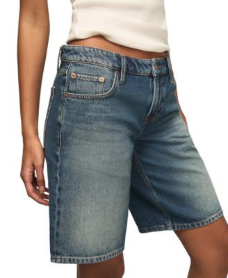 Women's Relaxed Fit Low-Rise Bermuda Shorts