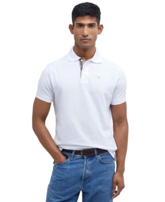 Men's Tartan Pique Short-Sleeve Polo Shirt