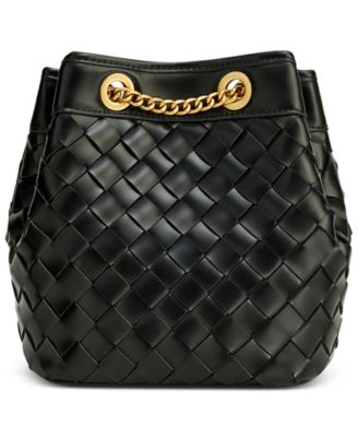 Yara Hand-Woven Bucket Bag