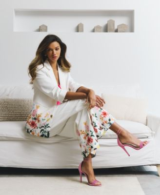 Women's Wide-Leg Floral-Print Pants