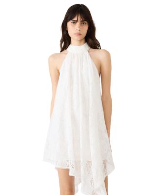 Juniors' Sander Halter Neck High-Low Dress