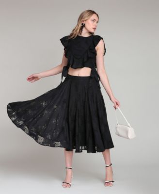 Women's Ruffle-Trimmed Top