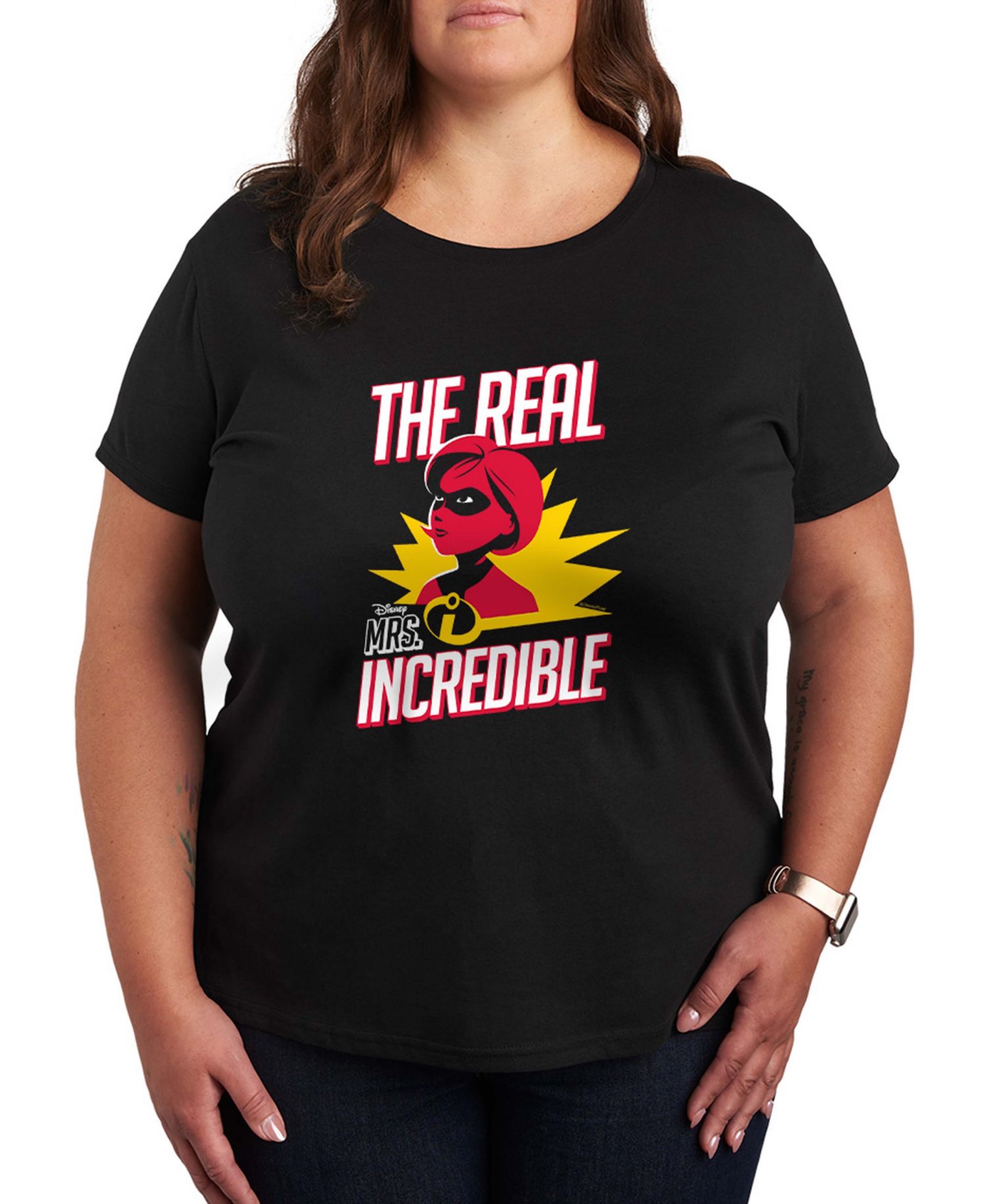 Plus Size The Incredible The Real Mrs Incredible Short-Sleeve Graphic T-Shirt
