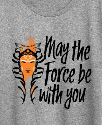 Plus Size Star Wars: Ahsoka May The Force Be with You Short-Sleeve Graphic T-Shirt
