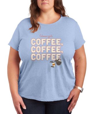Plus Size Gilmore Girls And Coffee Short-Sleeve Graphic T-Shirt