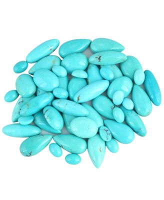 Sterling Kingman Concha Lever Back Dangle Earrings