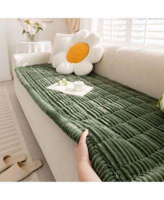 Soft Flannel Breathable Sofa Seat Pad