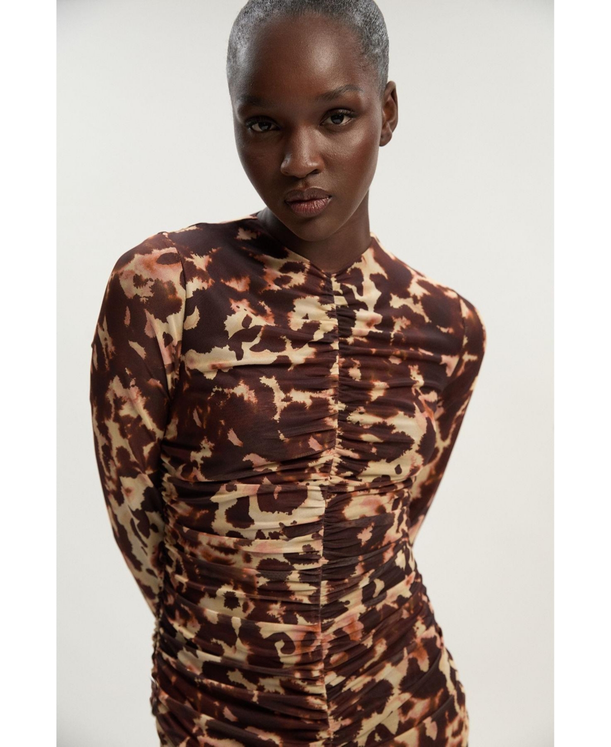 Karen Millen Women's Sculpted Ruched Maxi Dress