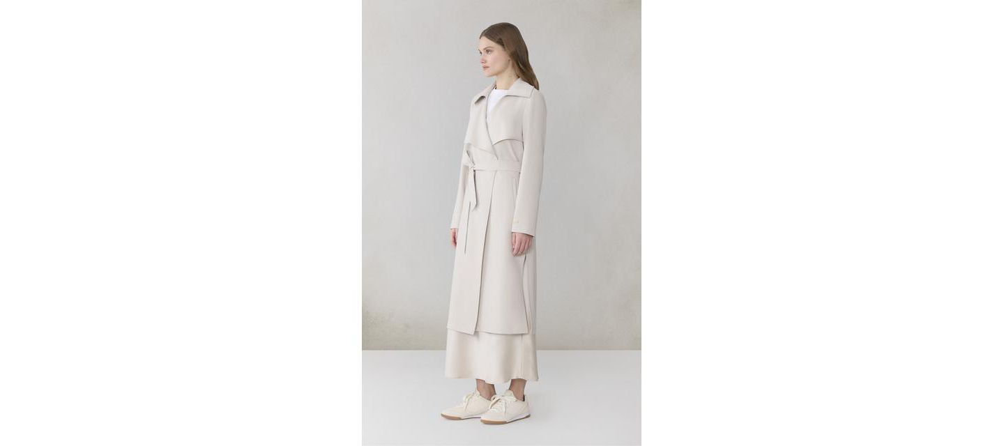 Женское пальто Soia & Kyo Shirt Collar Trench, цвет: Светлый дубовый — фото 3