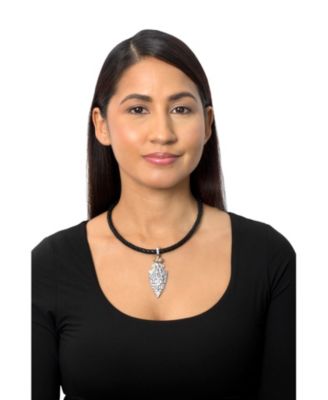 Sterling Picture Jasper Fritz Casuse Arrowhead Pendant Enhancer