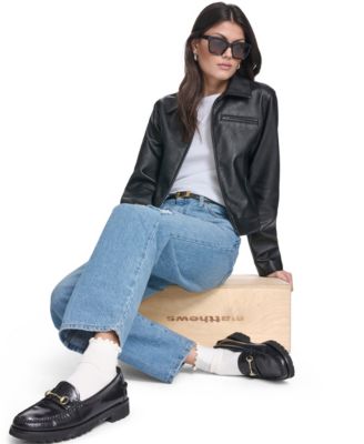 Women's Laydown Collar Zip-Front Jacket