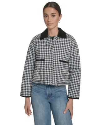 Women's Quilted Corduroy Collar Jacket