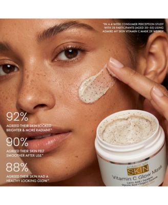 Vitamin C Glow Mask for Brightening - Contains Glycolic and Lactic Acids