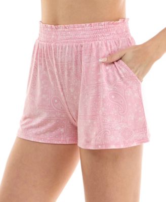 Women's Faux Smocked Pajama Shorts, 2-Pack