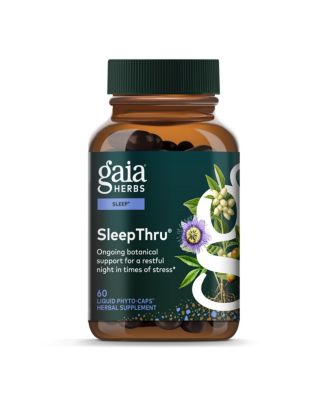 SleepThru - Sleep Support Supplement with Ashwagandha Root, Magnolia Bark, Passionflower - 60 Liquid Phyto-Caps (30 Servings)