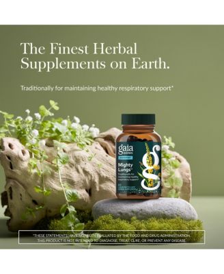 Mighty Lungs - Lung Support Supplement with Herbs Used to Help Maintain Respiratory Health - 60 Liquid Phyto-Caps (60 Servings)