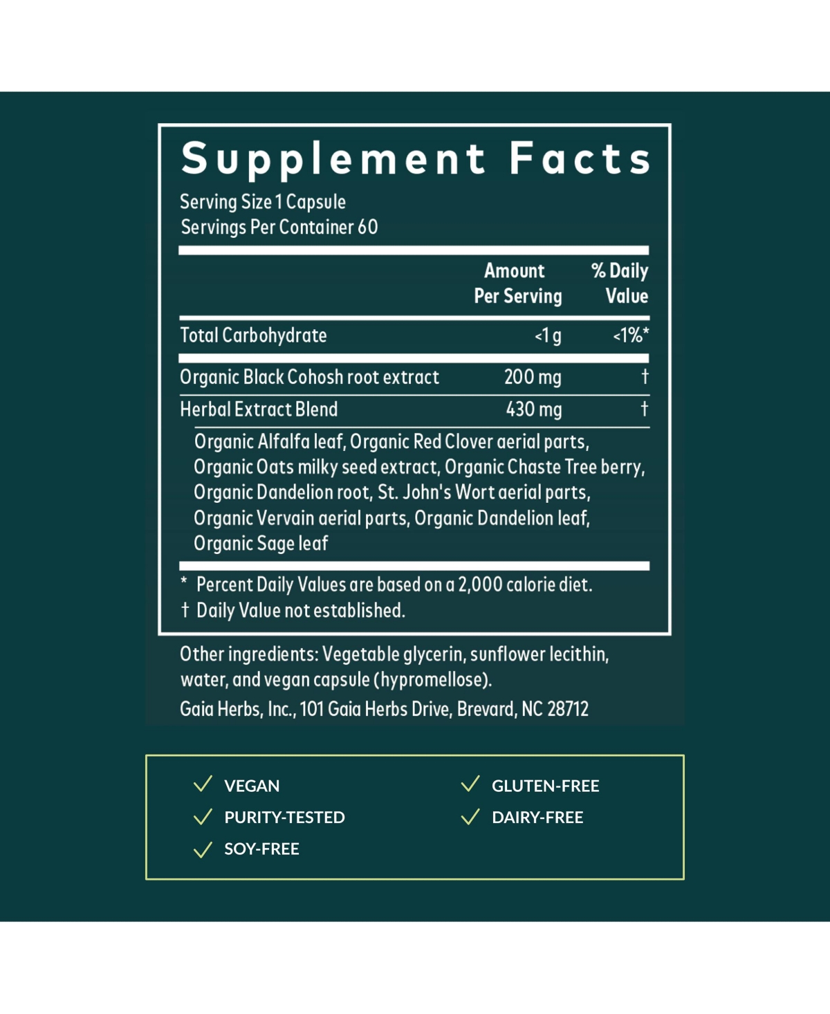 Gaia Herbs Menopause Support Daytime - Helps Maintain Healthy Hormone Balance and Well-Being for Women