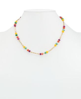 Gold-Tone Plated Triple Modular Necklace