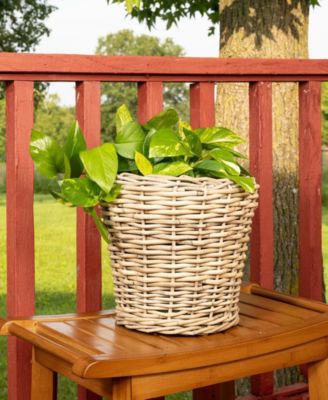 Round Planter with Plastic Insert