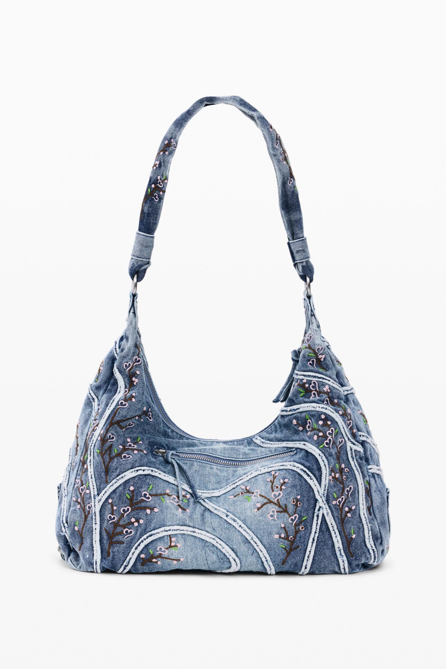 Женская сумка Desigual Denim bag buckles, цвет: Средний синий — фото 3