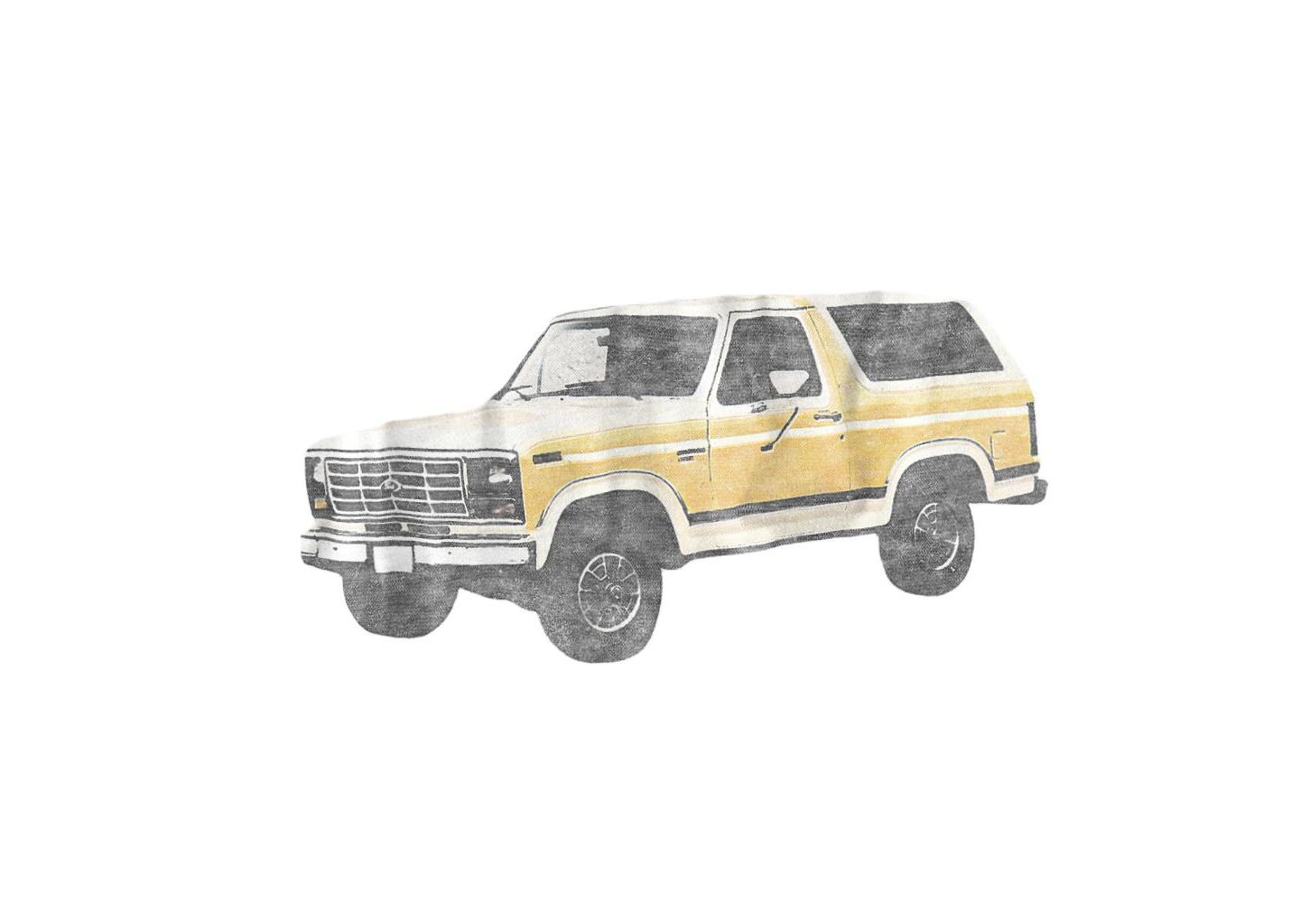 Мужская футболка Mustang Big & Tall Ford Bronco, цвет: Белый — фото 2