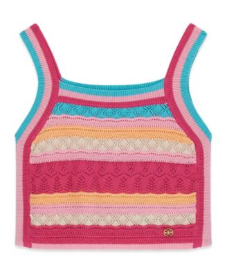 Girls' 7-16 Sleeveless Crochet Top