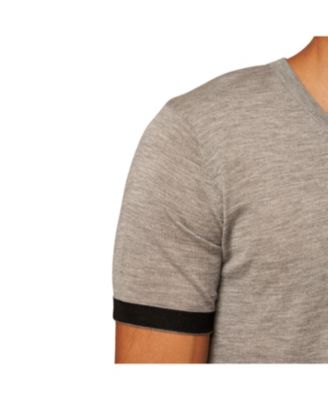 Men's Striped Short Sleeve Cashmere T-shirt