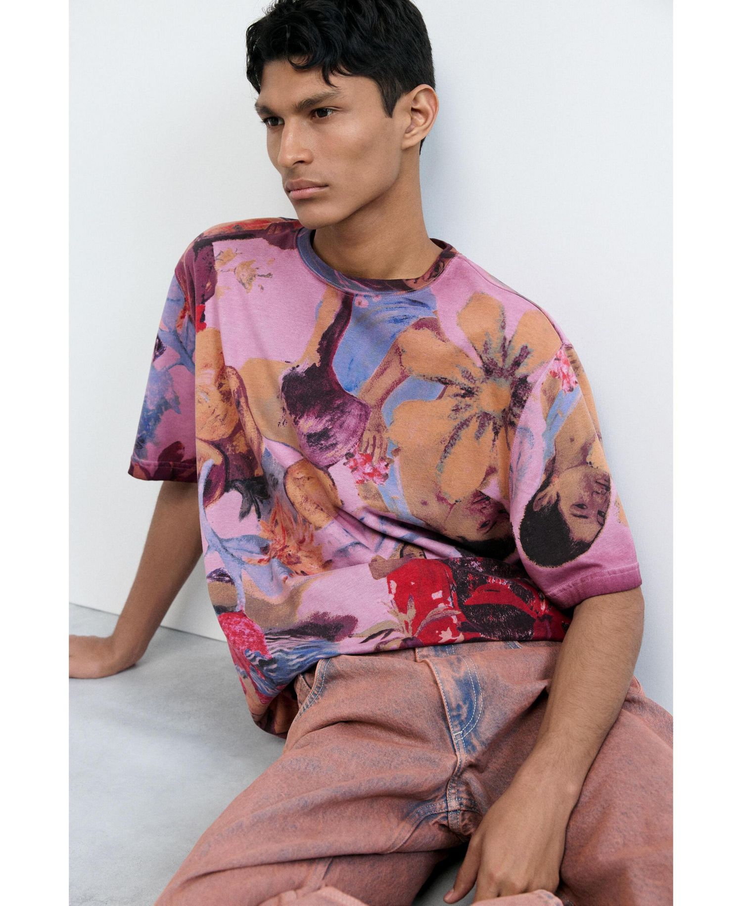Men's Floral printed t-shirt