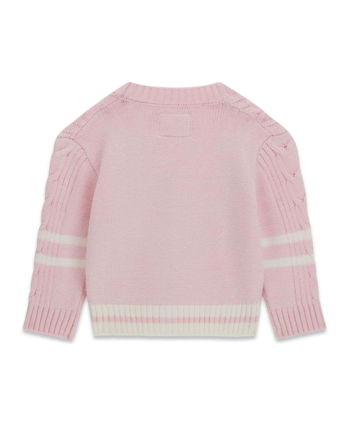 Кардиган GUESS Long-Sleeve V-Neck Cardigan Sweater для девочек-малышей, цвет: Розовый — фото 2