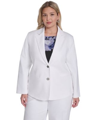 Plus Size Two-Button Jacket