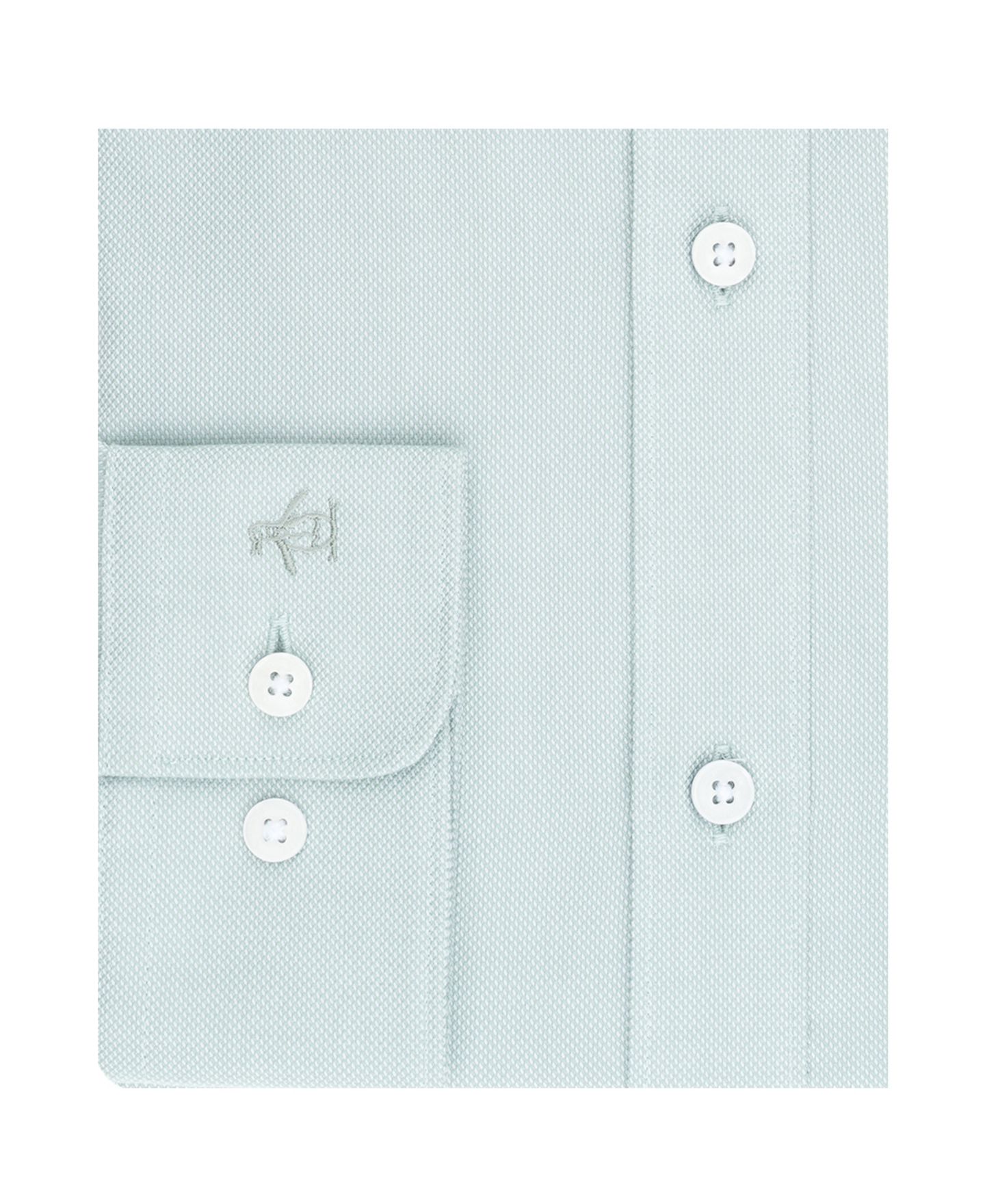Мужская рубашка Original Penguin Pederson Spread Collar Oxford Dress Shirt, цвет: Светлый зелёный — фото 2