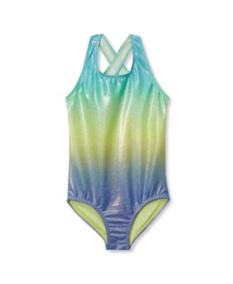 Girls Chlorine Resistant One Piece Swimsuit