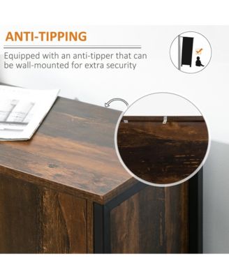 Industrial Sideboard Cabinet with Adjustable Shelves