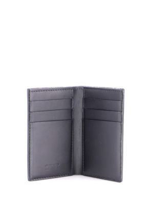 Medium Vertical Bifold Wallet Coated Canvas