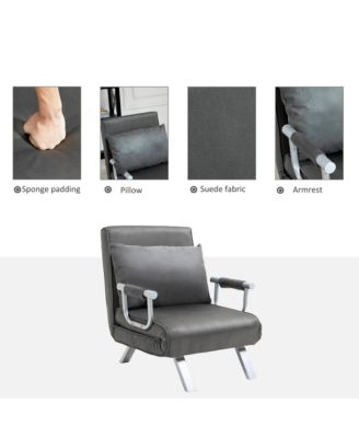 Small Futon Couch with Comfortable Fold Down Bed for Guests