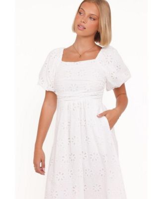 Women's Clo Puff Sleeve Midi Dress