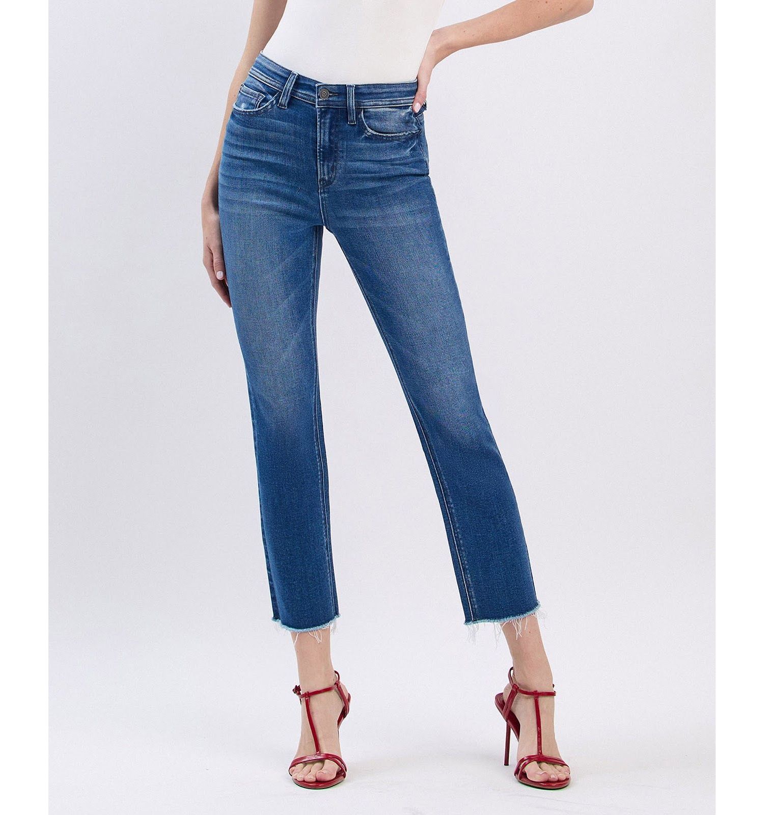 Women's Super High Rise Slim Straight Jeans