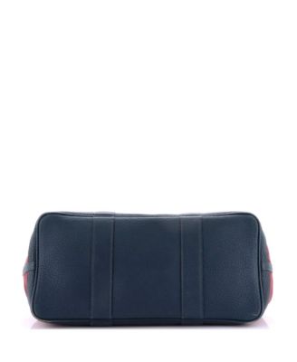 36 Garden Party Tote Toile and Leather