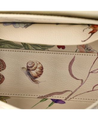 Mini Saigon Top Handle Bag Coated Canvas with Leather