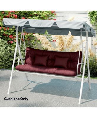Indoor Outdoor Chair Cushions with Back, Pillows