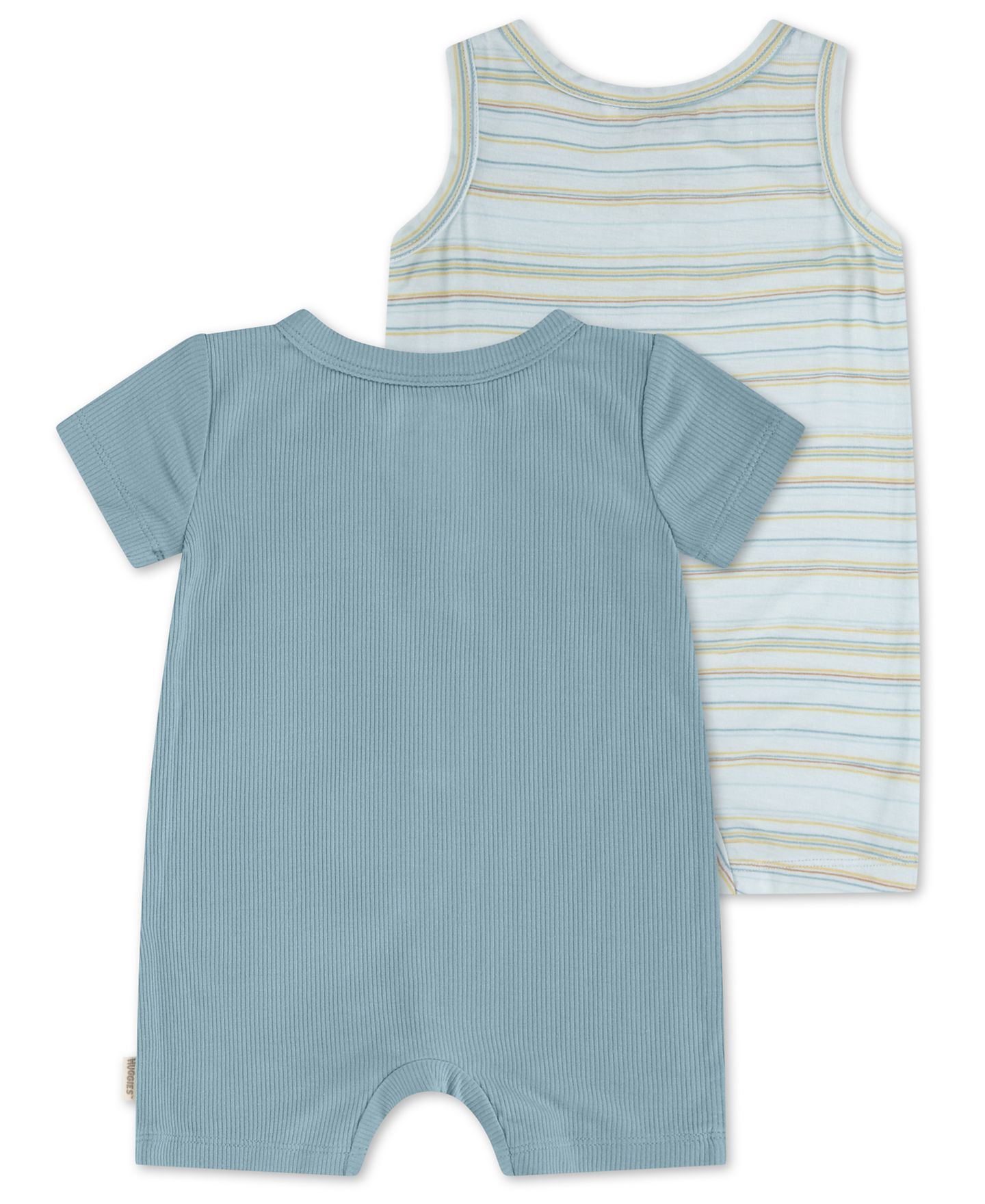Комбинезоны Huggies Henley Neck Romper, 2-Pack для мальчиков-малышей, цвет: Синий — фото 2