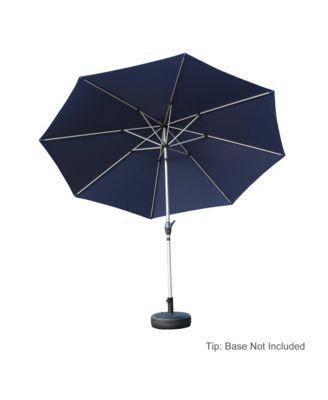 9FT Patio Umbrella, Outdoor Market Umbrella with Push Button Tilt and Crank