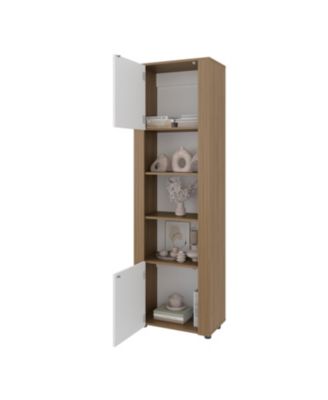 Liora Vertical Cabinet with Doors for Practical Home Organization