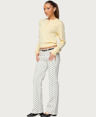 Women's Yolana Henley Light Knit Sweater