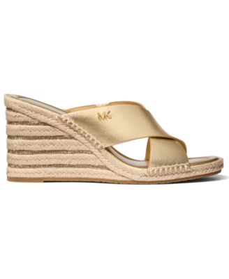 MICHAEL Women's Kenzie Slip-On Wedge Sandals