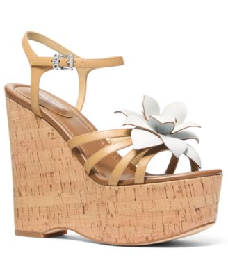 MICHAEL Women's Jacie Platform Wedge Heel Sandals