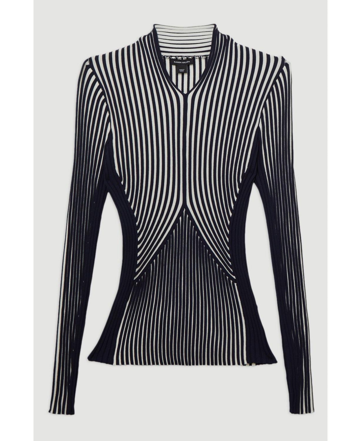 Karen Millen Women's Sculpted Knitted Top