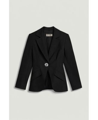 Women's Sculpted Single-Button Tailored Jacket
