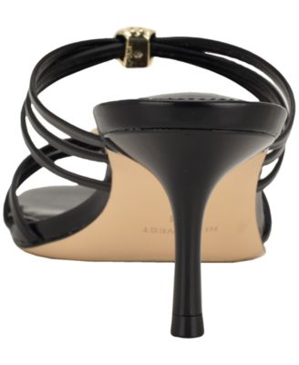 Women's Grece Strappy Slip-On Kitten Heel Dress Sandals